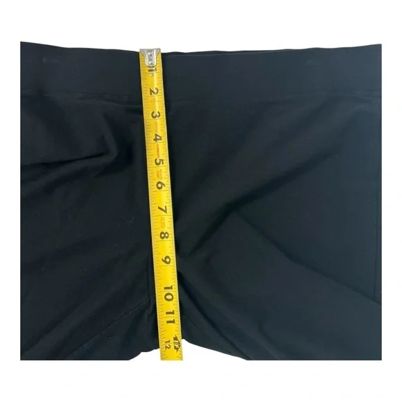 Eileen Fisher Stretch Crepe Straight Pant Women Size Large Black | Quiet Luxury - Picture 9 of 11